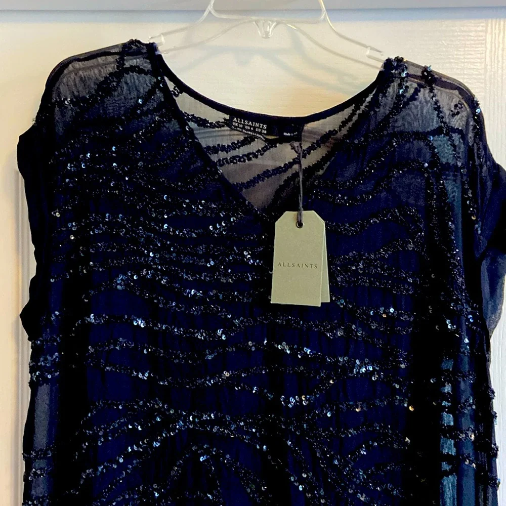 NWT ALLSAINTS ALES TEE DRESS - Picture 3 of 10